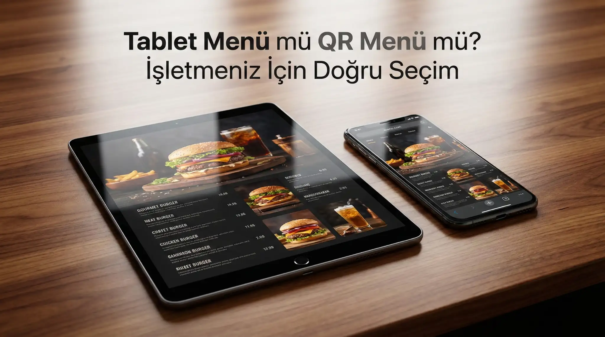 Tablet Menu vs QR Menu Comparison | ZekMenu